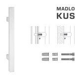 DVEŘNÍ MADLO MP kód K31 25x25 mm SP - ks (WS - Bílá matná) - MP WS (bílá mat)