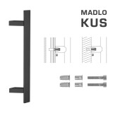 DVEŘNÍ MADLO MP kód K41Z 40x10 mm SP - ks (BS - Černá matná) - MP BS (černá mat)