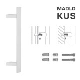 DVEŘNÍ MADLO MP kód K41Z 40x10 mm SP - ks (WS - Bílá matná) - MP WS (bílá mat)