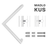 DVEŘNÍ MADLO MP kód K14 Ø 30 mm SP - ks (WS - Bílá matná) - MP WS (bílá mat)