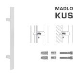 DVEŘNÍ MADLO MP kód K41S 40x10 mm SP - ks (WS - Bílá matná) - MP WS (bílá mat)