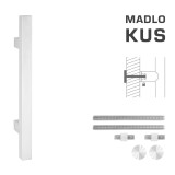 DVEŘNÍ MADLO MP kód K31 25x25 mm UN - ks (WS - Bílá matná) - MP WS (bílá mat)