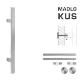 DVEŘNÍ MADLO kód K41S 40x10 mm UN - ks (BN - Broušená nerez) - MP BN (broušená nerez)