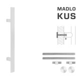 DVEŘNÍ MADLO MP kód K41S 40x10 mm UN - ks (WS - Bílá matná) - MP WS (bílá mat)