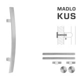 DVEŘNÍ MADLO MP kód K41C 40x10 mm UN - ks (BN - Broušená nerez) - MP BN (broušená nerez)