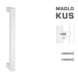 DVEŘNÍ MADLO MP kód K02K 25x25 mm ST - ks (WS - Bílá matná) - MP WS (bílá mat)