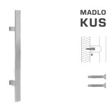 DVEŘNÍ MADLO MP kód K41S 40x10 mm ST - ks (BN - Broušená nerez) - MP BN (broušená nerez)