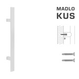 DVEŘNÍ MADLO MP kód K41S 40x10 mm ST - ks (WS - Bílá matná) - MP WS (bílá mat)