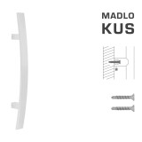 DVEŘNÍ MADLO MP kód K41C 40x10 mm ST - ks (WS - Bílá matná) - MP WS (bílá mat)