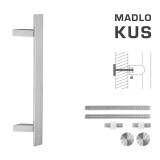 DVEŘNÍ MADLO MP kód K41Z 40x10 mm UN - ks (BN - Broušená nerez) - MP BN (broušená nerez)