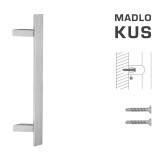 DVEŘNÍ MADLO MP kód K41Z 40x10 mm ST -  ks (BN - Broušená nerez) - MP BN (broušená nerez)