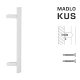 DVEŘNÍ MADLO MP kód K41Z 40x10 mm ST - ks (WS - Bílá matná) - MP WS (bílá mat)