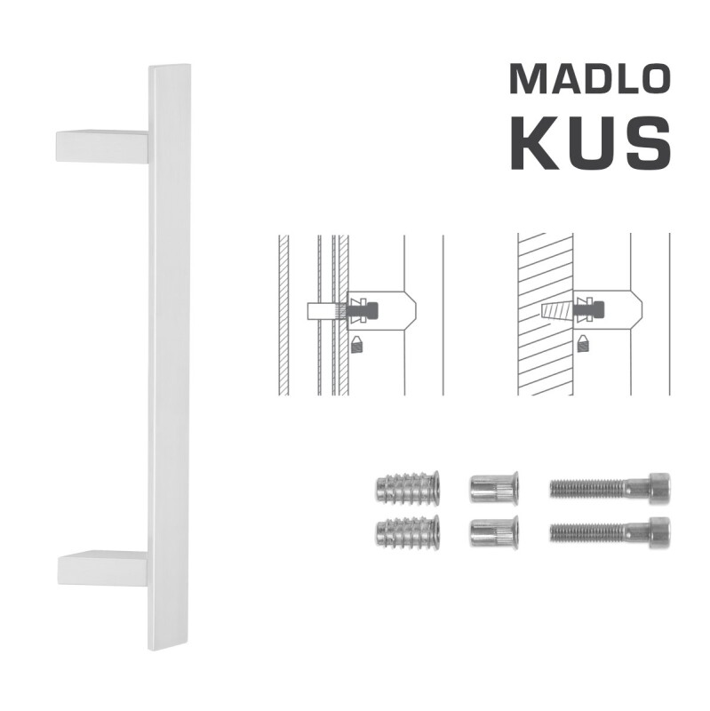 DVEŘNÍ MADLO MP kód K41Z 40x10 mm SP - ks (WS - Bílá matná)