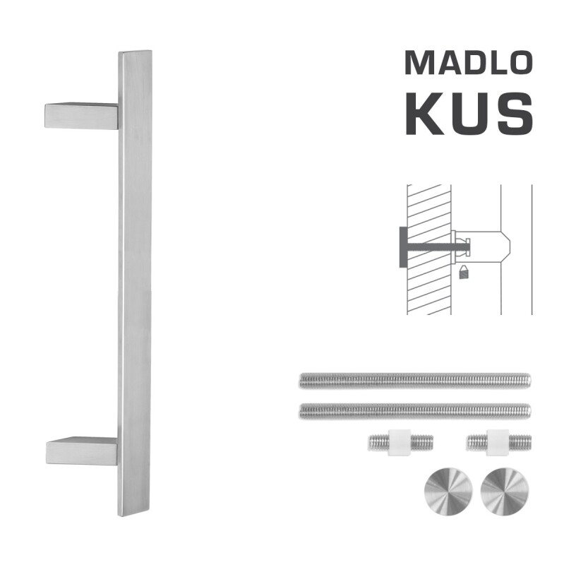 DVEŘNÍ MADLO MP kód K41Z 40x10 mm UN - ks (BN - Broušená nerez)