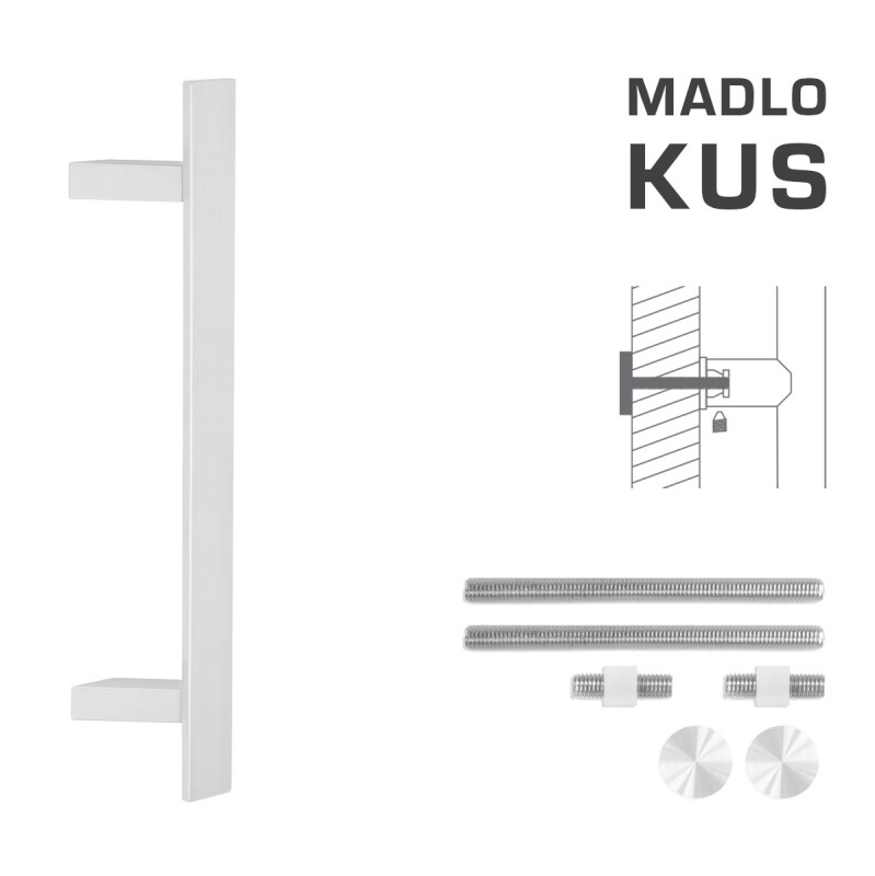 DVEŘNÍ MADLO MP kód K41Z 40x10 mm UN - ks (WS - Bílá matná)