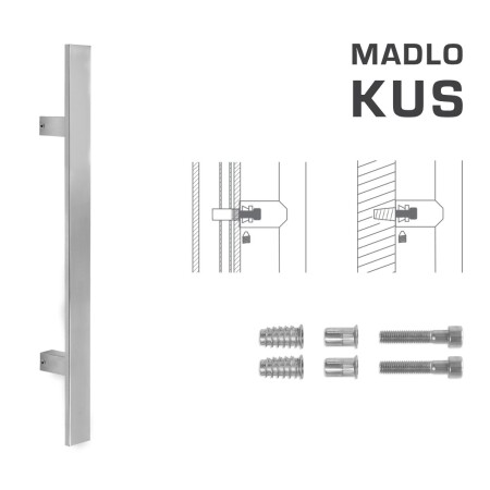 DVDŘNÍ MADLO MP kód K41S 40x10 mm SP - ks (BN - Broušená nerez)