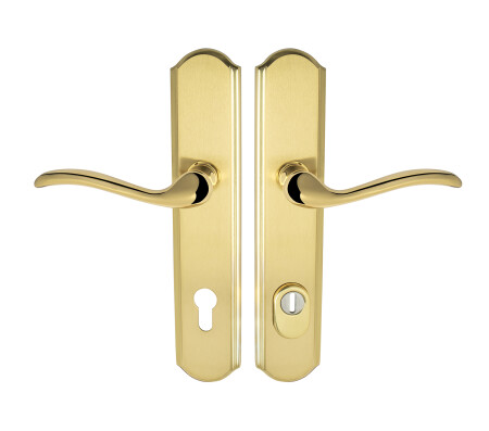 Zpěvněné kování MP MI - LYON/JULIA PLUS - SO (OLV/OLS - Mosaz leštěná lakovaná / mosaz broušená)