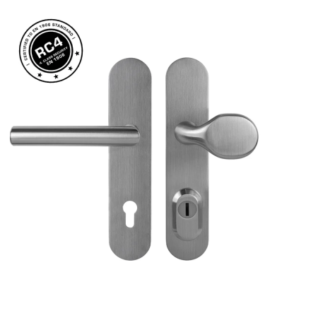 Bezpečnostní kování MP MPK - SECURO S01 PLUS - SO M1 FAVORIT (BN - Broušená nerez)