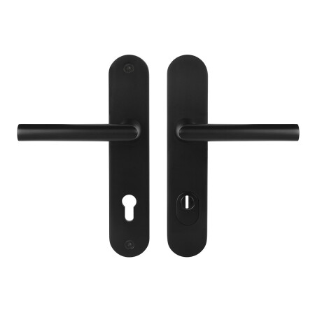 Bezpečnostní kování MP MPK - SECURO A01 PLUS - SO FAVORIT (F5 - Černá matná) - s překrytkou