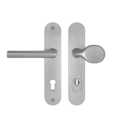 Bezpečnostní kování MP MPK - SECURO A01 PLUS - SO M1 FAVORIT (F9 - Nerez elox) - s překrytkou