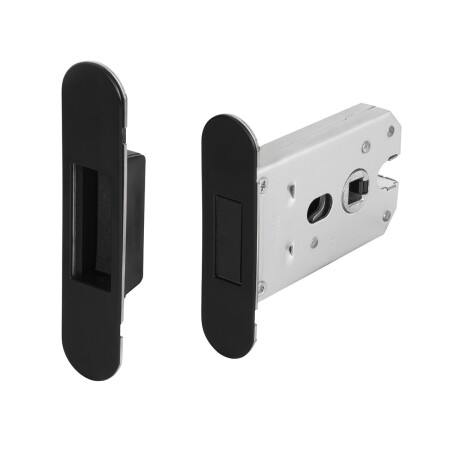 Magnetický zámek MP MPK s protiplechem (BS - Černá matná)