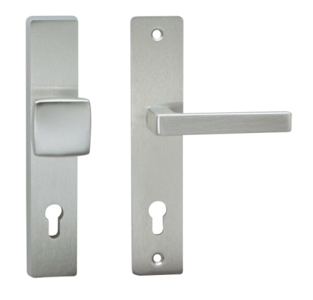 Bezpečnostní kování COBRA TOWER H s hranatou klikou (F9 - nerezový elox)