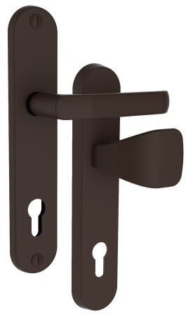 Bezpečnostní kování ROSTEX R1/O BARYT (ČERNÁ MAT)