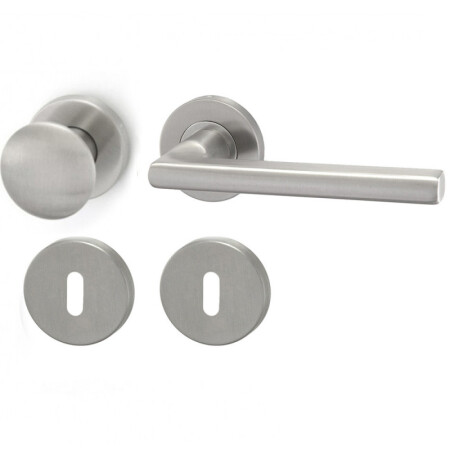 Dveřní kování HOLAR MT 13 s koulí a kulatou rozetou (nerez)