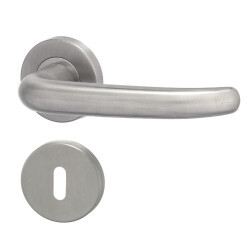 Dveřní kování HOLAR MT 04 s kulatou rozetou (nerez)