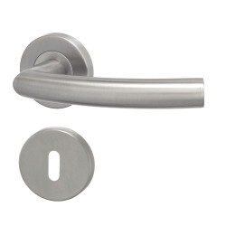 Dveřní kování HOLAR s kulatou rozetou MT 06 (nerez)