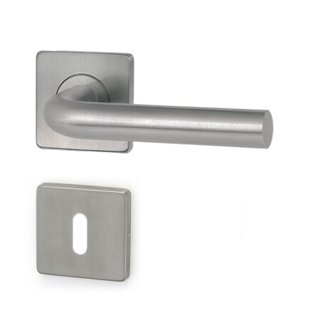 Dveřní kování HOLAR MT 01 s hranatou rozetou (nerez)