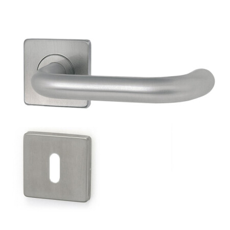 Dveřní kování HOLAR MT 02 s hranatou rozetou (nerez)