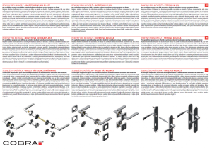 Dveřní kování COBRA LAURA ECONOMY (ŠEDÁ)