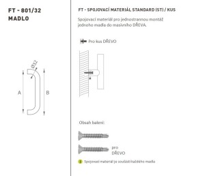 MP FT - MADLO kód K01 Ø 32 mm ST (BN - Broušená nerez)