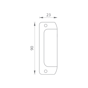 Madélko MP pro posuvné dveře 3810 (F1 - Stříbrný elox)