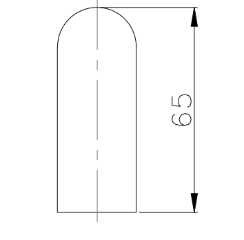 Madlo TWIN BJ 118002, ∅ 25 mm - kus (nerez)