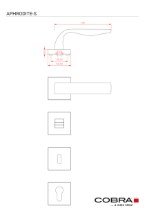 Dveřní kování COBRA APHRODITÉ-S (TITAN)