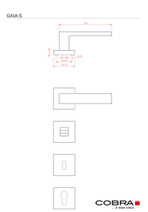 Dveřní kování COBRA GAIA-S (ČERNÁ)