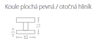 Koule ke kování ACT trojhran závit (F1)