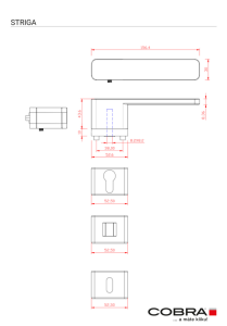 Dveřní kování COBRA STRIGA-S (černá)
