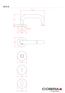 Dveřní kování COBRA UFO-R III (IN)