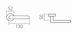 VÝPRODEJ Dveřní kování TWIN LEKO VISION H 1892R (E) - KPZR