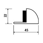 VÝPRODEJ Dveřní zarážka TWIN P 541 (A)