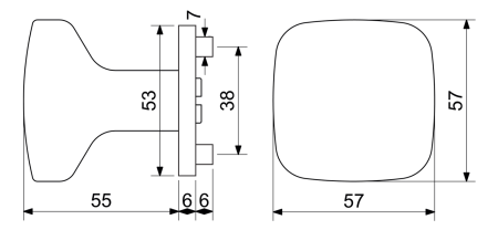 Dveřní koule Richter RK.KNOB.C26.BARI (NIMAT)