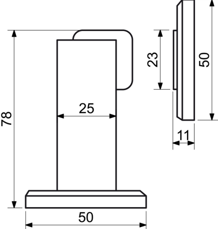 Magnetická dveřní zarážka RICHTER RK.ZAR.008 (N)