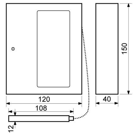 Požární ocelová skříňka se sklem a kladívkem RICHTER TS.1021.GLASS