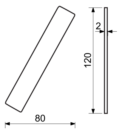 Domovní číslice RICHTER RN.120L (černá)