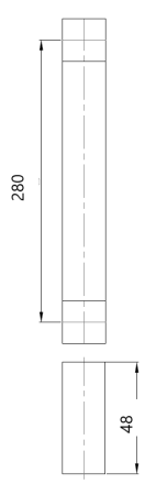 MADLO TWIN FOSIL 304/280mm (NI-SAT-A) - kus