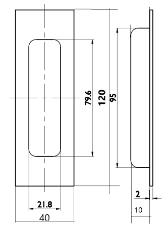 MUŠLE TWIN VL 35441 hranatá (E)