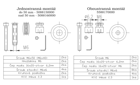 Dveřní madlo ROSTEX OMEGA (černé)